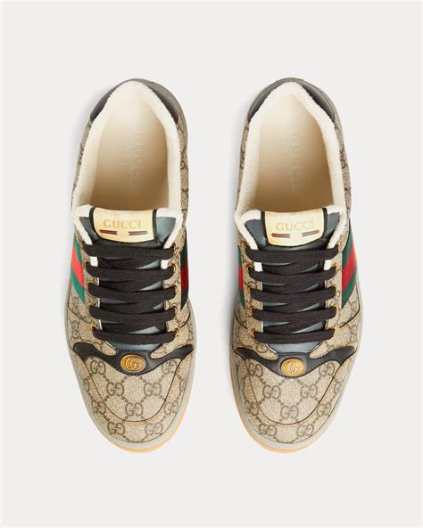 gucci sneakers beige ebano|gucci beige and ebony.